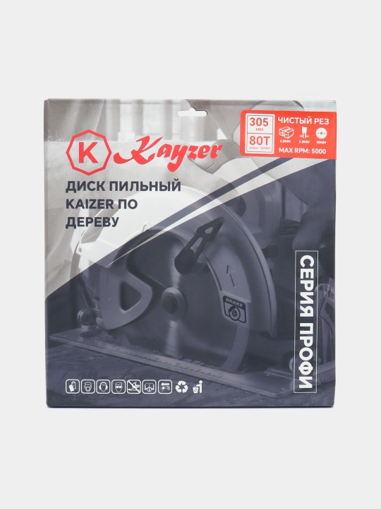 Пильный диск по дереву 305 * 30 * 80T Kayzer