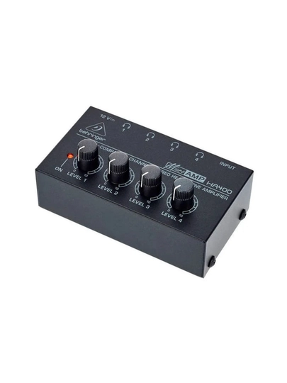 Kомпактный 4-канальный усилитель Behringer HA400, для наушников и sssnake SPP2015 - 