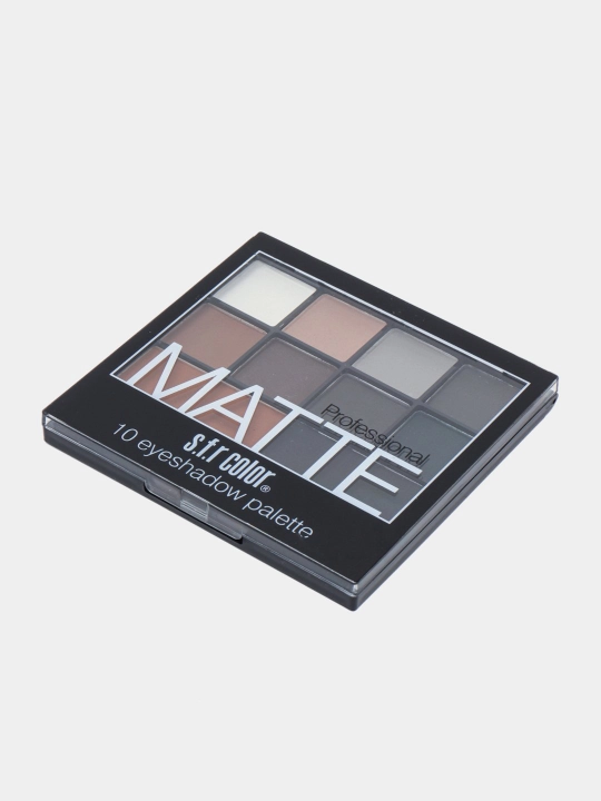 Палетка матовых теней для век Matte, 10 цветов