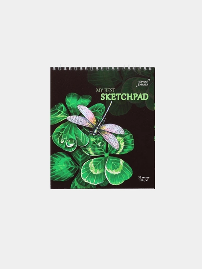Блокнот для эскизов скетчбук Стрекоза Феникс 50818, А5, 30 листов, 120 г/кв.м, на спирали