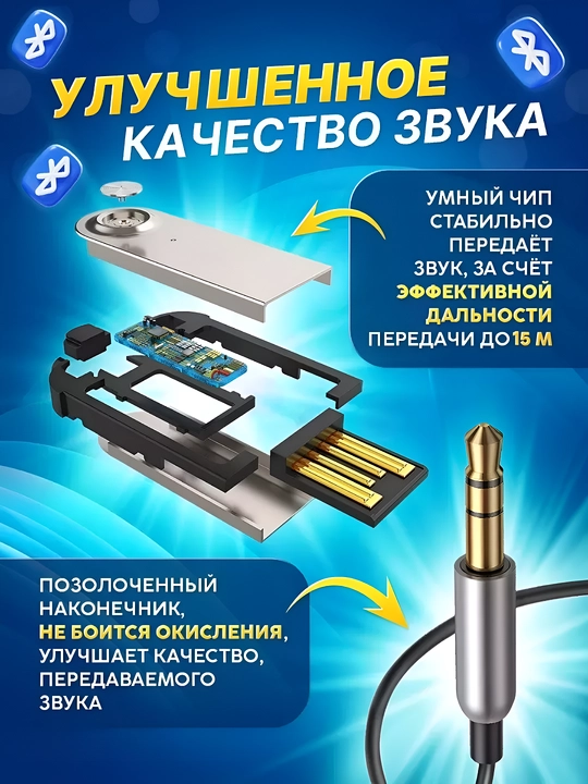 Аудиоадаптер BT860 AUX Bluetooth