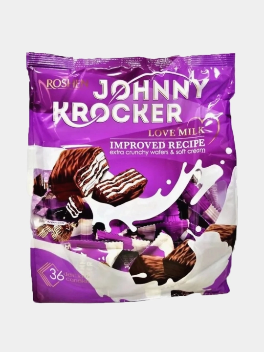 Конфеты Roshen Johnny Krocker, молочные, 1 кг