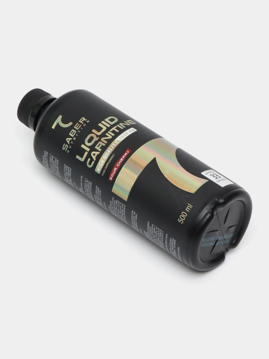 7SABER LIQUID CARNITINE 3000 мг, 500 мл-33 порции, кислая вишня, 100% халяльный продукт