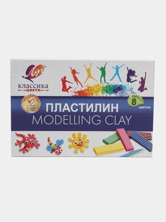Пластилин «Классика» 8 цветов — мягкий, яркий, не липнет к рукам. 12С 867-08 - 