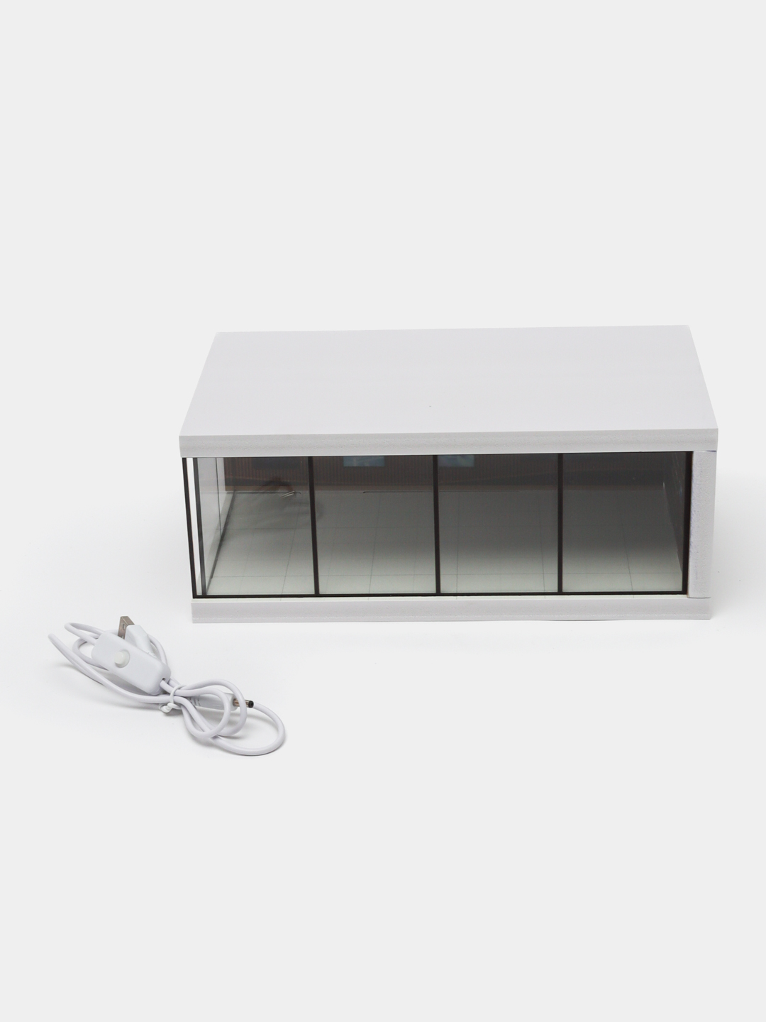 Diorama 1:64, Hot Wheels, Mini GT, Tomica va boshqa modellar uchun garaj, LED chiroqlik
