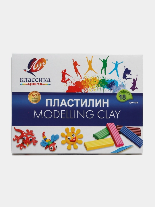 Пластилин «Классика» 18 цветов — мягкий, яркий, не липнет к рукам. 20С 1330-08 - 