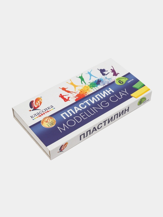 Пластилин «Классика» 6 цветов — мягкий, яркий, для детского творчества. 12С 878-08 - 