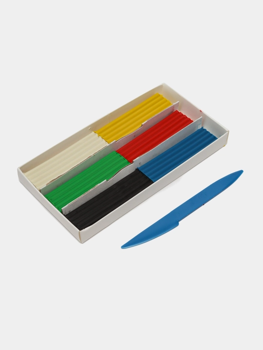 6 rangli plastilin «Klassika» — yumshoq, bolalar uchun mos. 12C 878-08