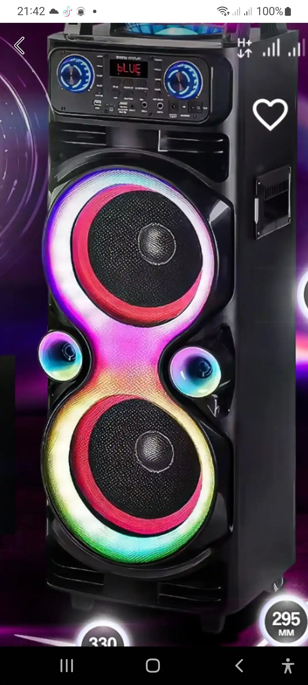Portativ simsiz kolonka NDR 1100 va JQS 9033, RGB yoritgichli, karaoke, Bluetooth