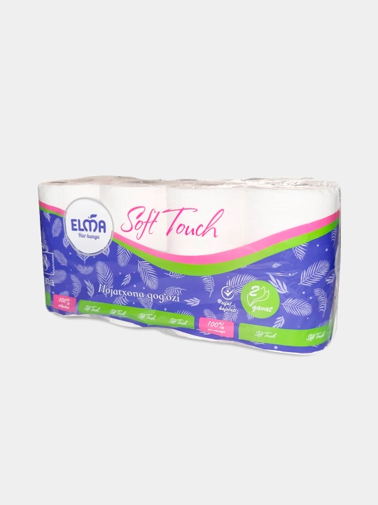 Туалетная бумага Elma Soft Touch, 8 шт - 