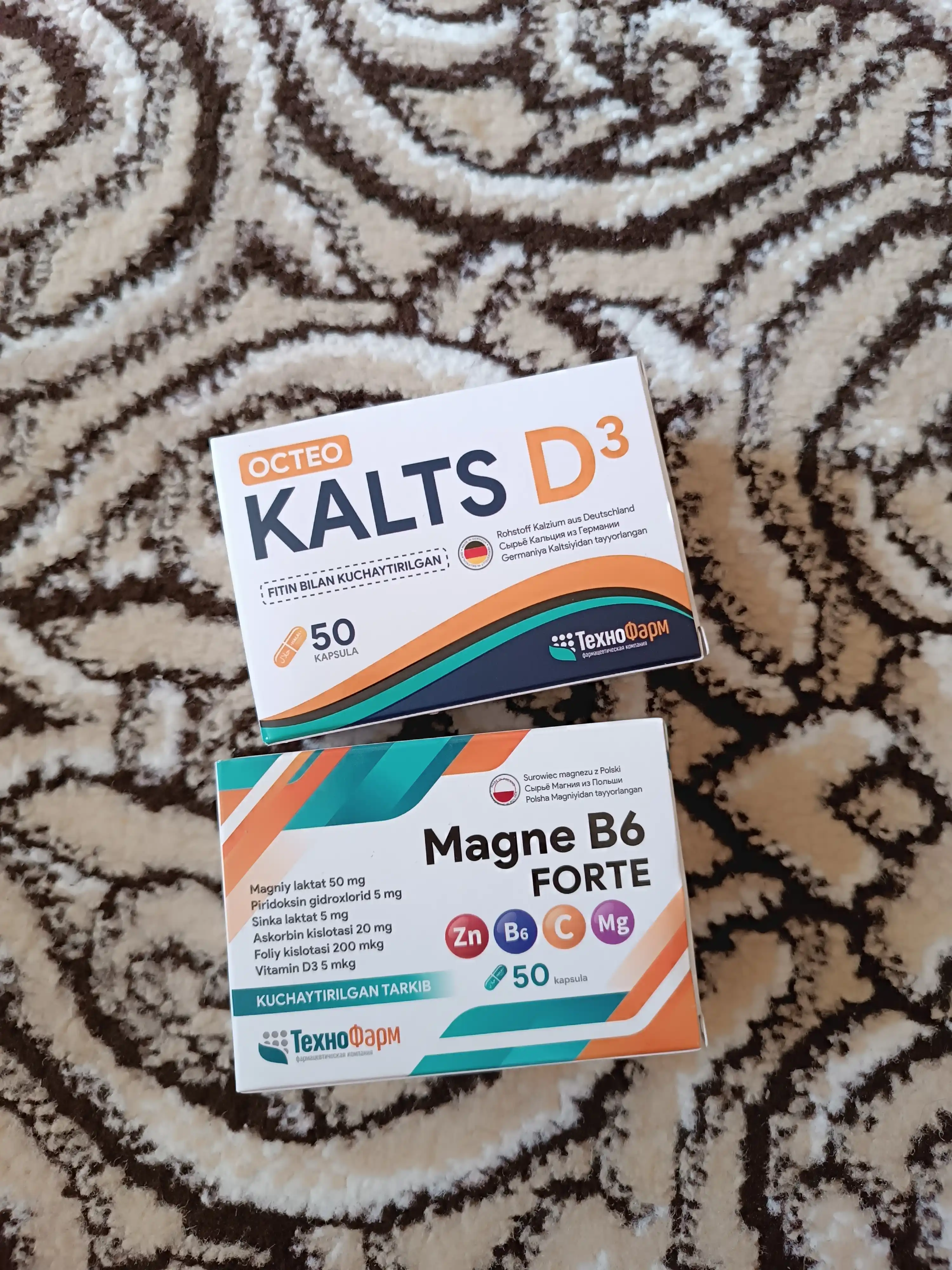 Osteo Kaltsiy + vitamin D3, kapsula shaklida, 50 dona
