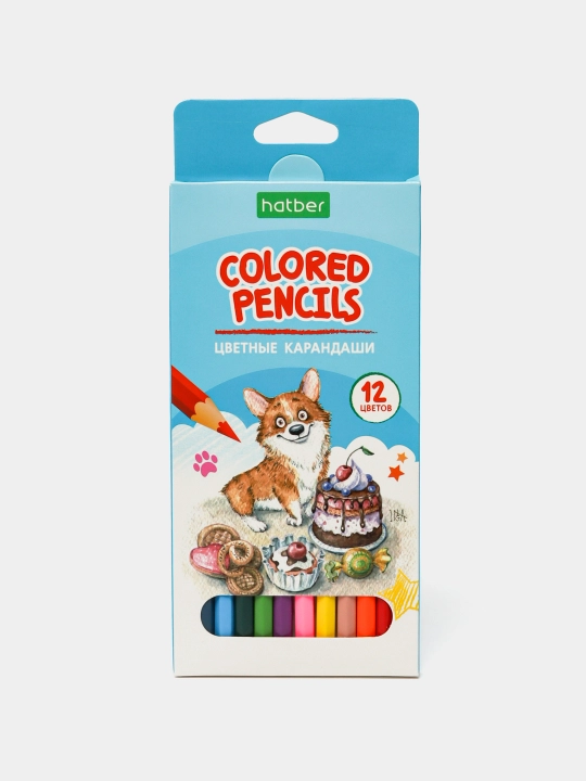 Карандаши цветные "ECO" 12 цветов, Pets story CS 066253 q0000018298 - 