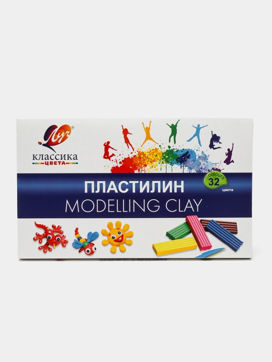 Пластилин «Классика» 32 цвета — мягкий, яркий, легко лепится. 31С 2065-08 - 