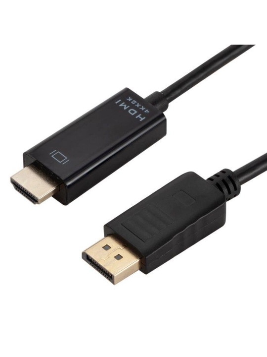 DisplayPort-HDMI kabel 4K 30 Hz, 1,8 m, monitor va kompyuter uchun