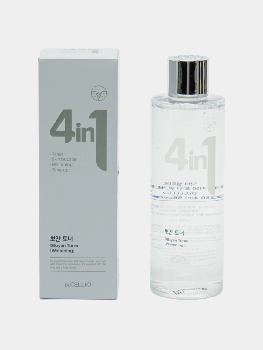 Yuz uchun toner, Dr.CELLIO, 4in1, 300 ml - 