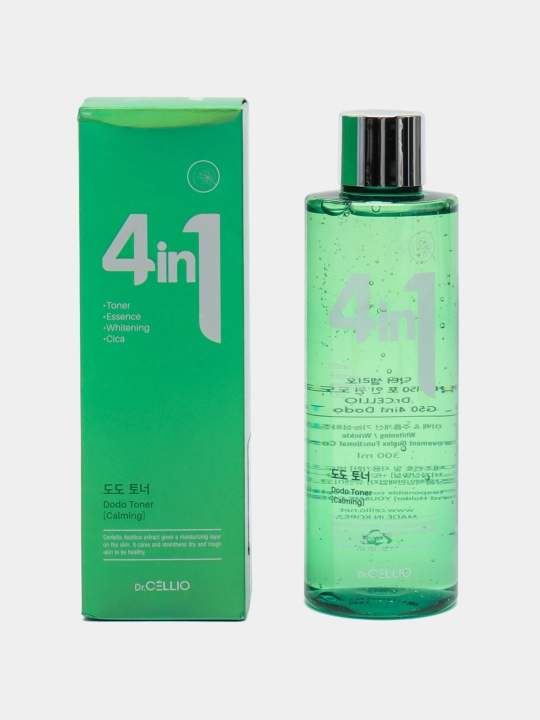 Yuz uchun toner, Dr.CELLIO, 4in1, 300 ml - 