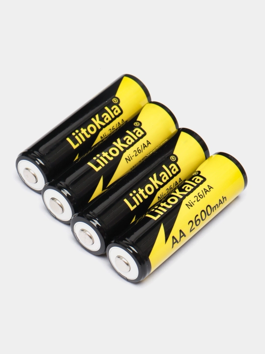 AA LiitoKala NI-26 1.2 V 2600mA/soat Ni-MH qayta zaryadlanuvchi batareya