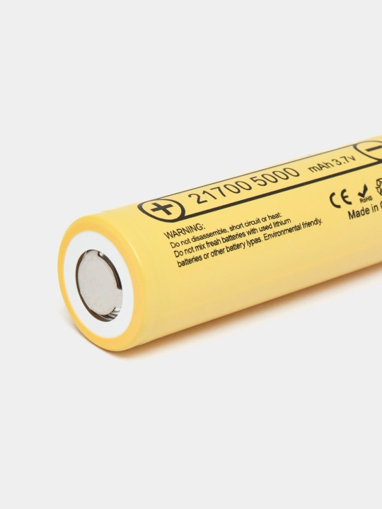 LiitoKala 21700 Li-Ion 5000 mA/soat 3,7V batareya