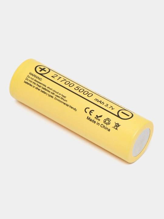 LiitoKala 21700 Li-Ion 5000 mA/soat 3,7V batareya