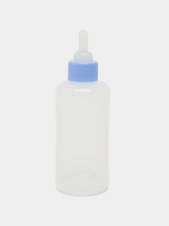 Yangi tug‘ilgan mushuklar va itlar uchun so‘rg‘ichli shisha idish, 50 ml - 