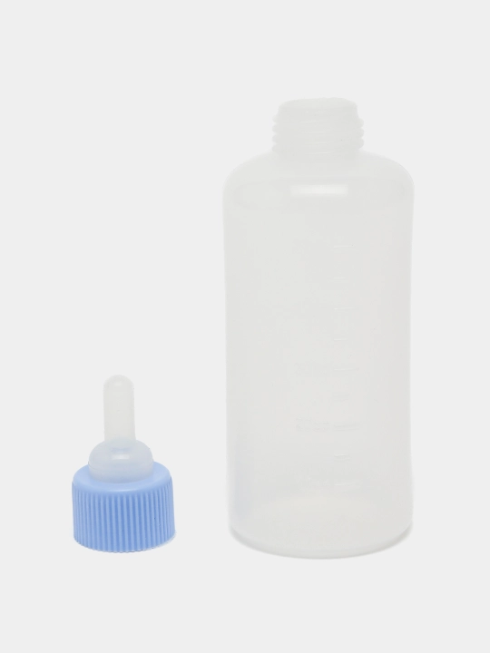 Yangi tug‘ilgan mushuklar va itlar uchun so‘rg‘ichli shisha idish, 50 ml