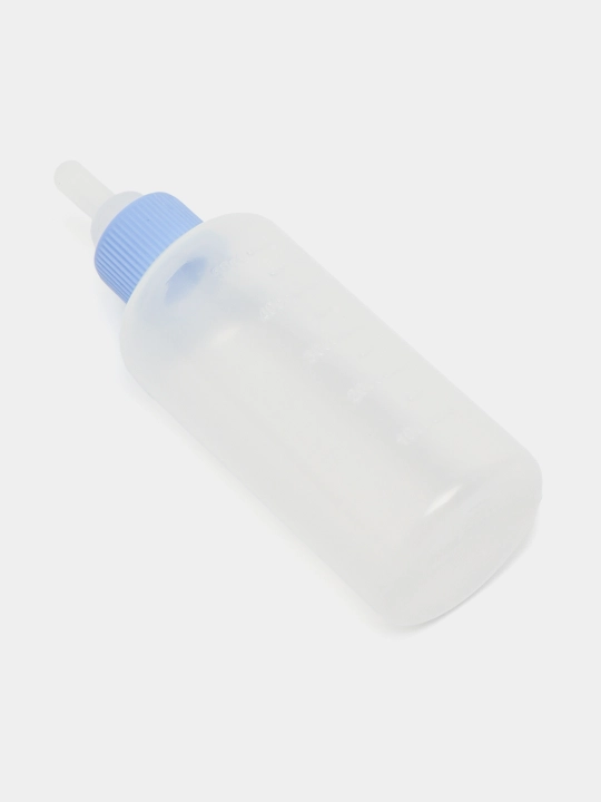 Yangi tug‘ilgan mushuklar va itlar uchun so‘rg‘ichli shisha idish, 50 ml