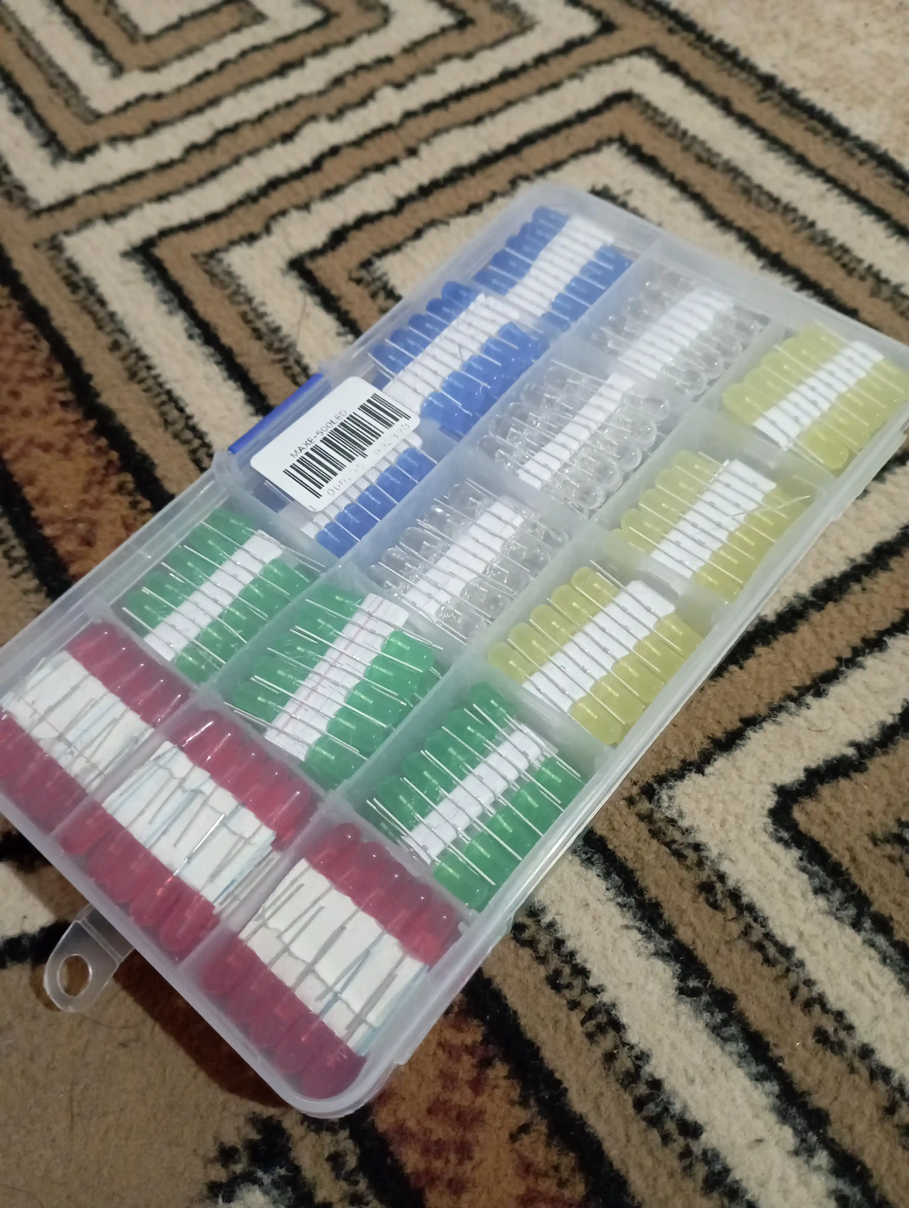 LED to'plami, 500 dona, 5 rang 100 donadan 5MM svetodiod