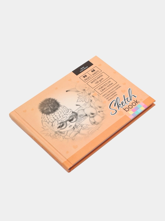 Sketchbuk Fresh 8434 21414, matli laminatsiya, 7DS, 148 * 105 mm, A6, 48 varaq