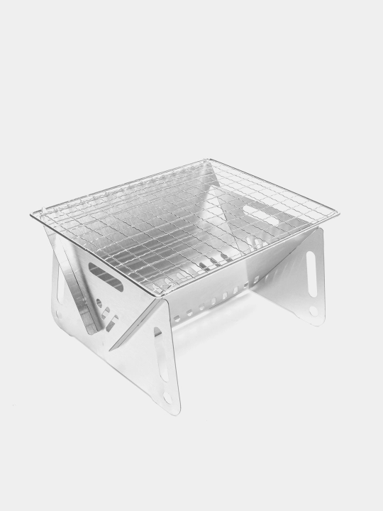 Yig‘ma mangal panjara bilan, sayohat uchun portativ mini grill