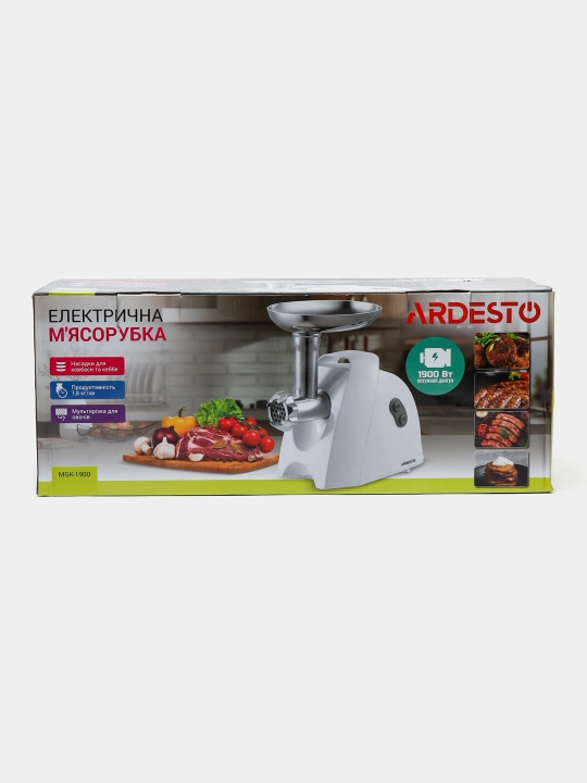 Go'sht maydalagich "ARDESTO" MGK - 1900 - 1900 Vt, 1,8 kg-daq, 4 qirg'ich, oq
