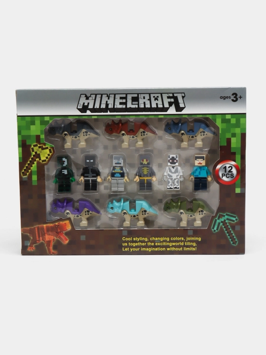Наборы больших конструкторов My World, по тематике Minecraft, с фигурками героев