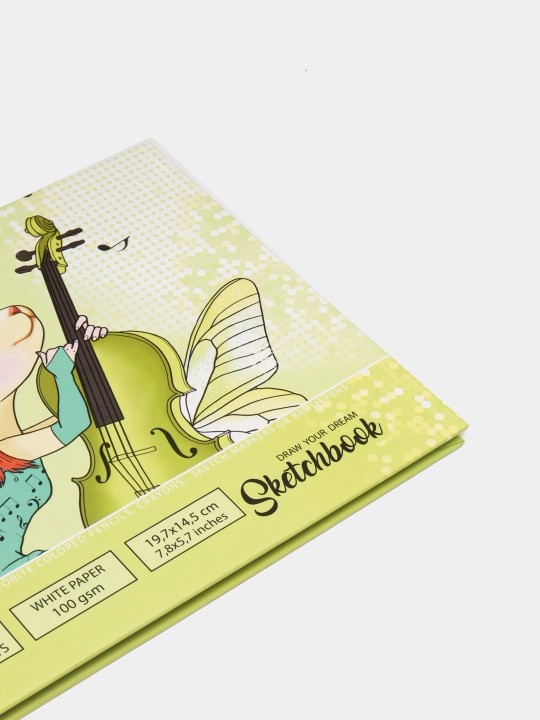 Sketchbuk Fresh 21578, toza varaqlar, matli laminatsiya, 7BS, 197 * 145 mm, 24 varaq