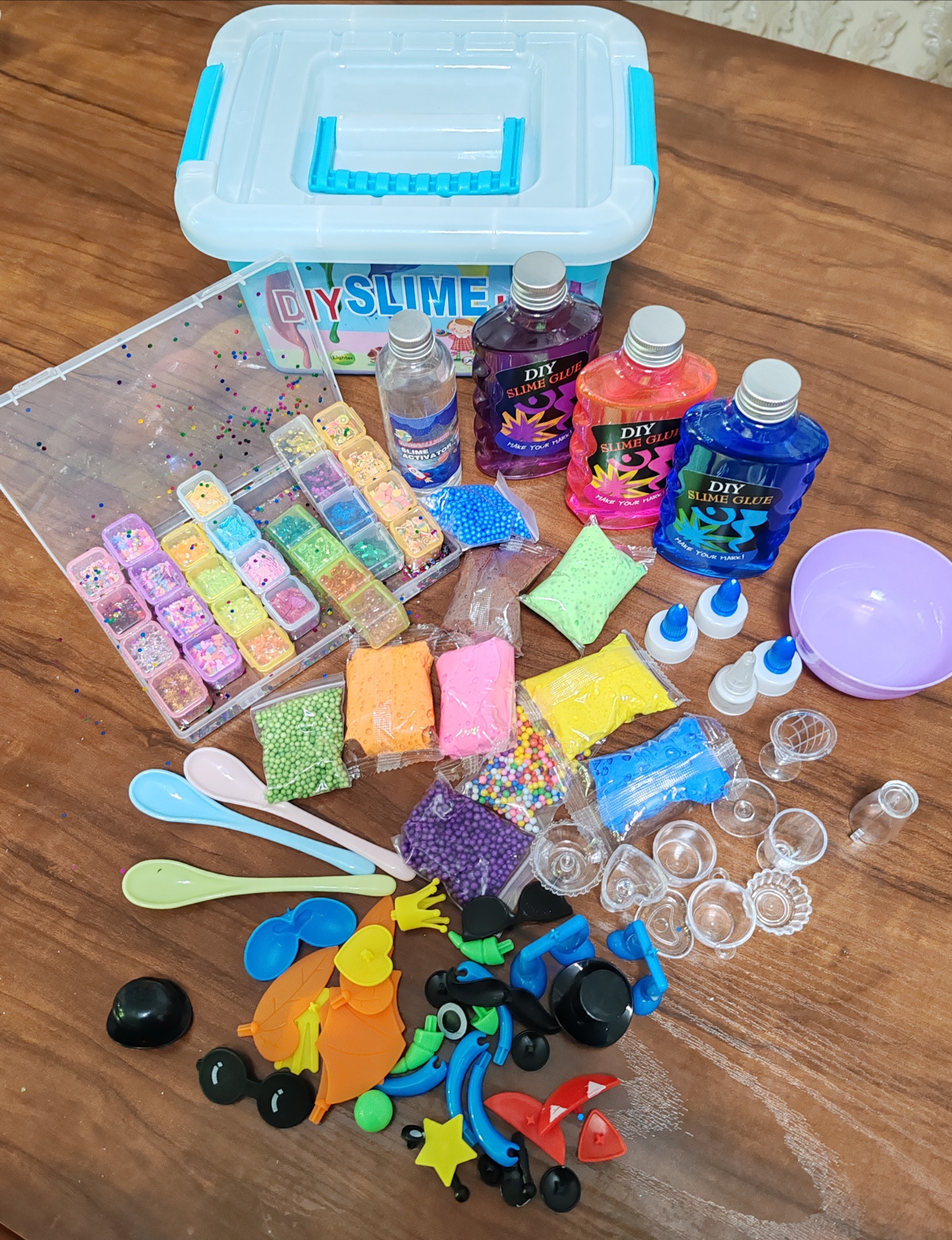 Slime Kit слайм, набор для творчества, опытов и экспериментов, детский набор, DIY