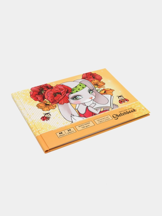 Sketchbuk Fresh 21566, toza varaqlar, matli laminatsiya, 7BS, 197 * 145 mm, 24 varaq - 