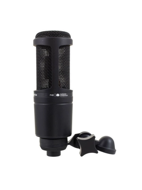 Audio-Technica AT2020, микрофон студийный, конденсаторный, кардиоидный, большой диафрагмой