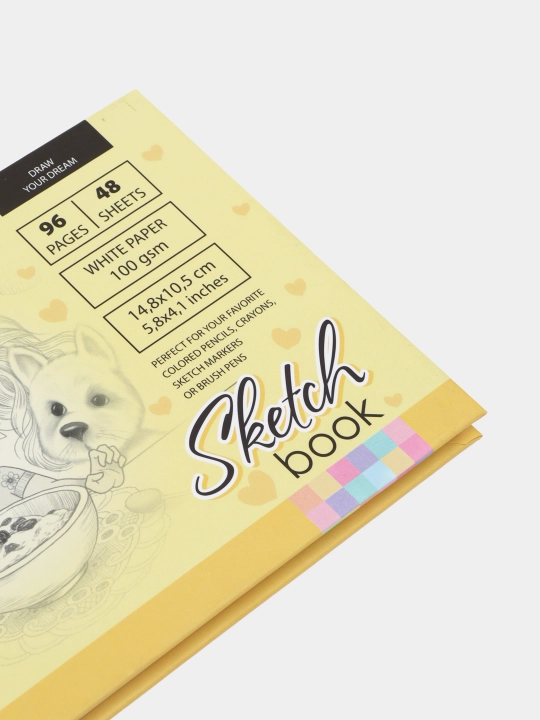Sketchbuk Fresh 21412, matli laminatsiya, 7BS, 148 * 105 mm, A6, 48 varaq