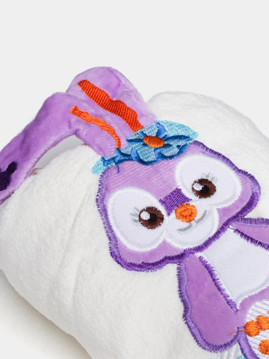 Полотенце детское, мягкое, пушистое, полотенце, для лица, из микрофибры, набор 2 шт, зайка
