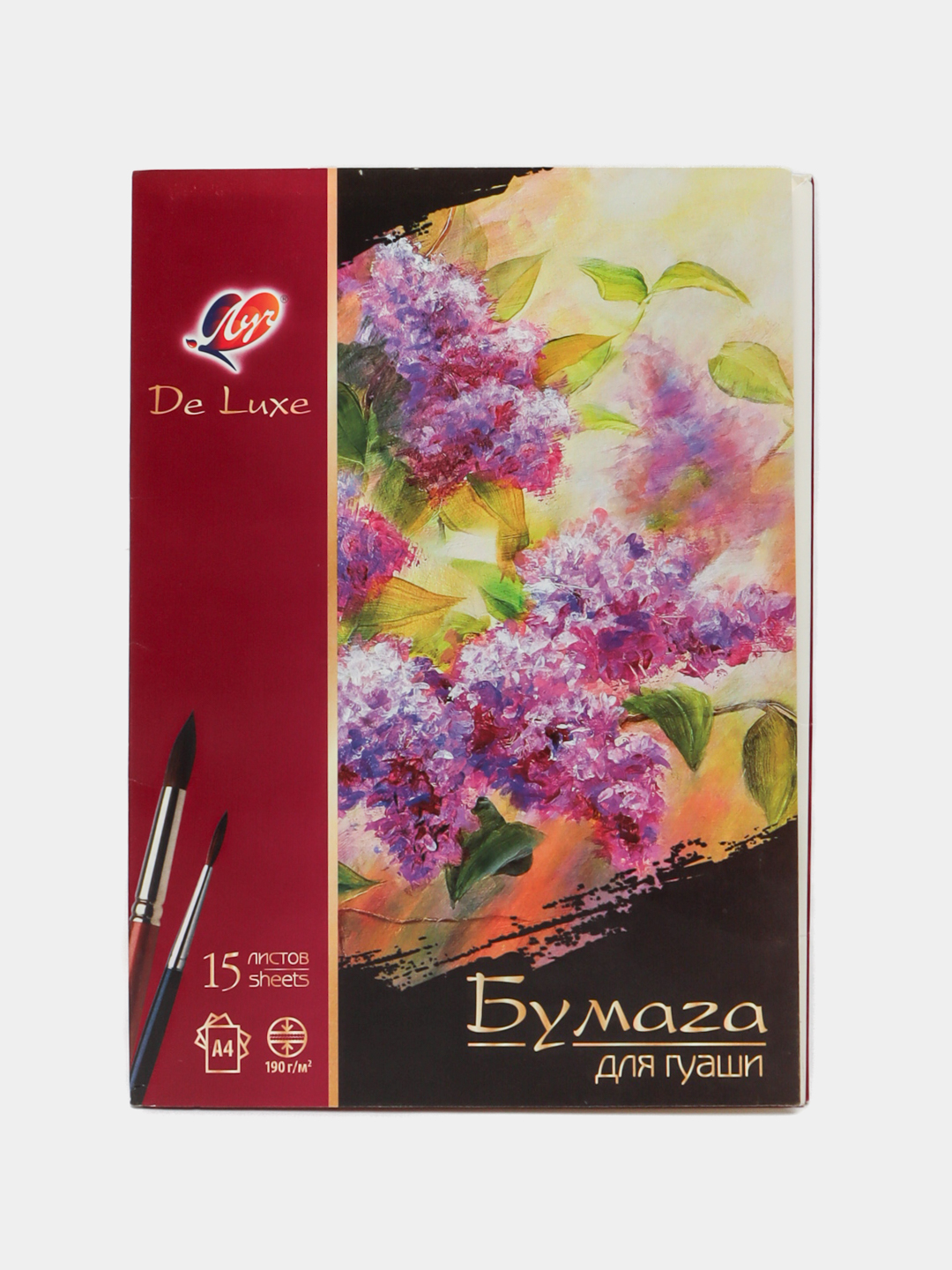 Guash uchun qog'oz Luch Lyuks, А4, 15 varaq - 
