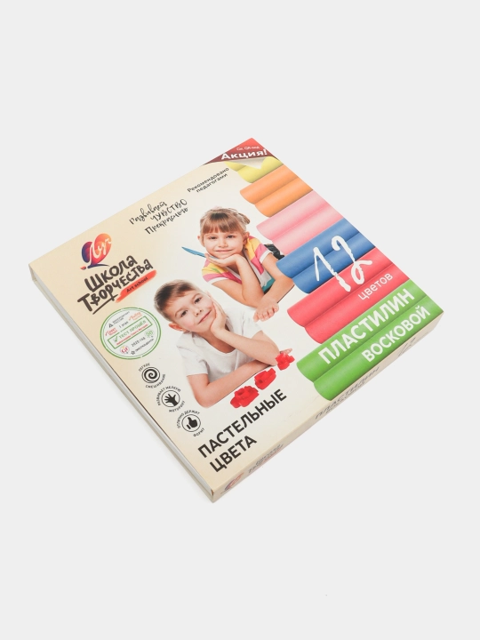 “Shkola Tvorchestva” mumli plastilin, 12 rang