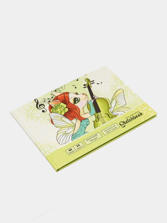Sketchbuk Fresh 21578, toza varaqlar, matli laminatsiya, 7BS, 197 * 145 mm, 24 varaq - 