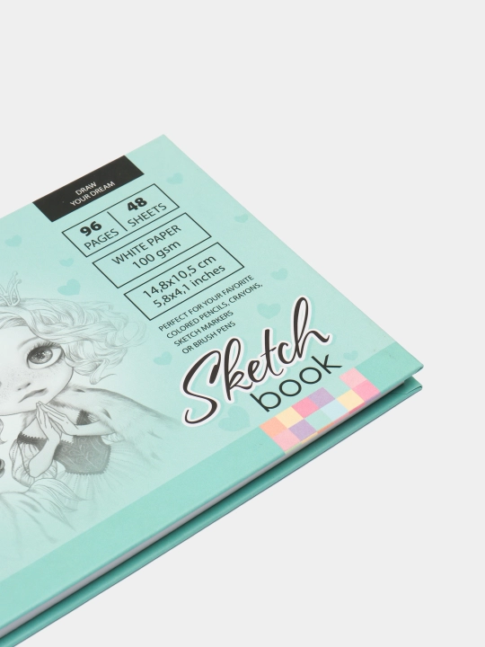 Sketchbuk Fresh 8434 21419, matli laminatsiya, 7BS, 148 * 105 mm, A6, 48 varaq