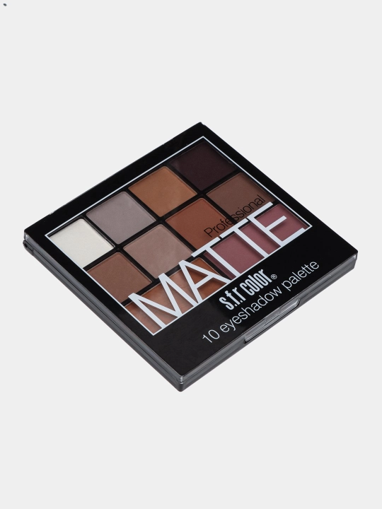 Тени для век MATTE professional, 10 оттенков, s.f.r COLOR