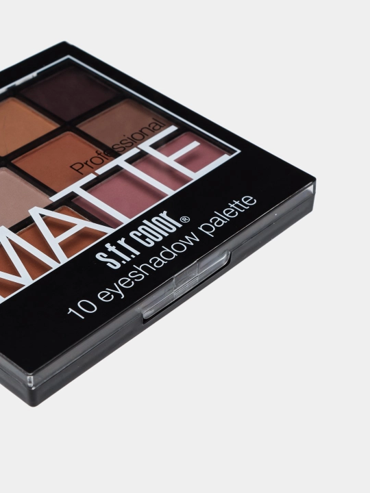 Тени для век MATTE professional, 10 оттенков, s.f.r COLOR
