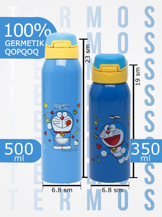 Термос с трубочкой, для взрослых и детей, 500, 350 мл / Zi Store