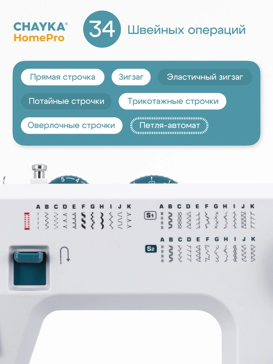 Tikuv mashinasi CHAYKA HomePro