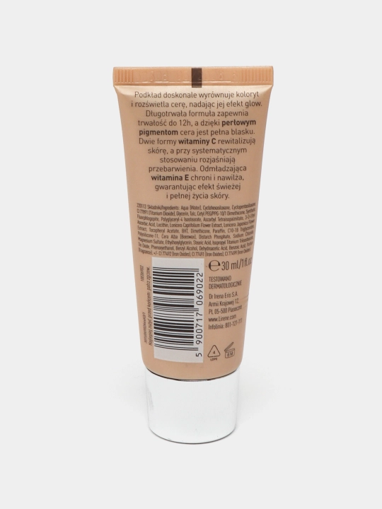 Yuz va teri uchun tonal kremi Lirene, C vitamini bilan, yoritish, 30 ml