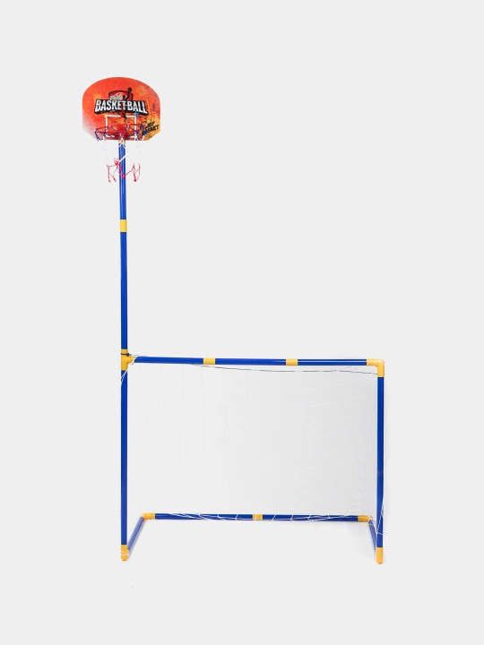 2 si 1 da, bolalar uchun, basketbol halqali, futbol darvozasi, оchiq sport