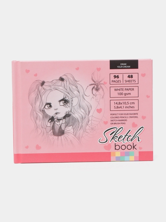 Sketchbuk Fresh 8434 21415, matli laminatsiya, 7BS, 148 * 105 mm, A6, 48 varaq - 