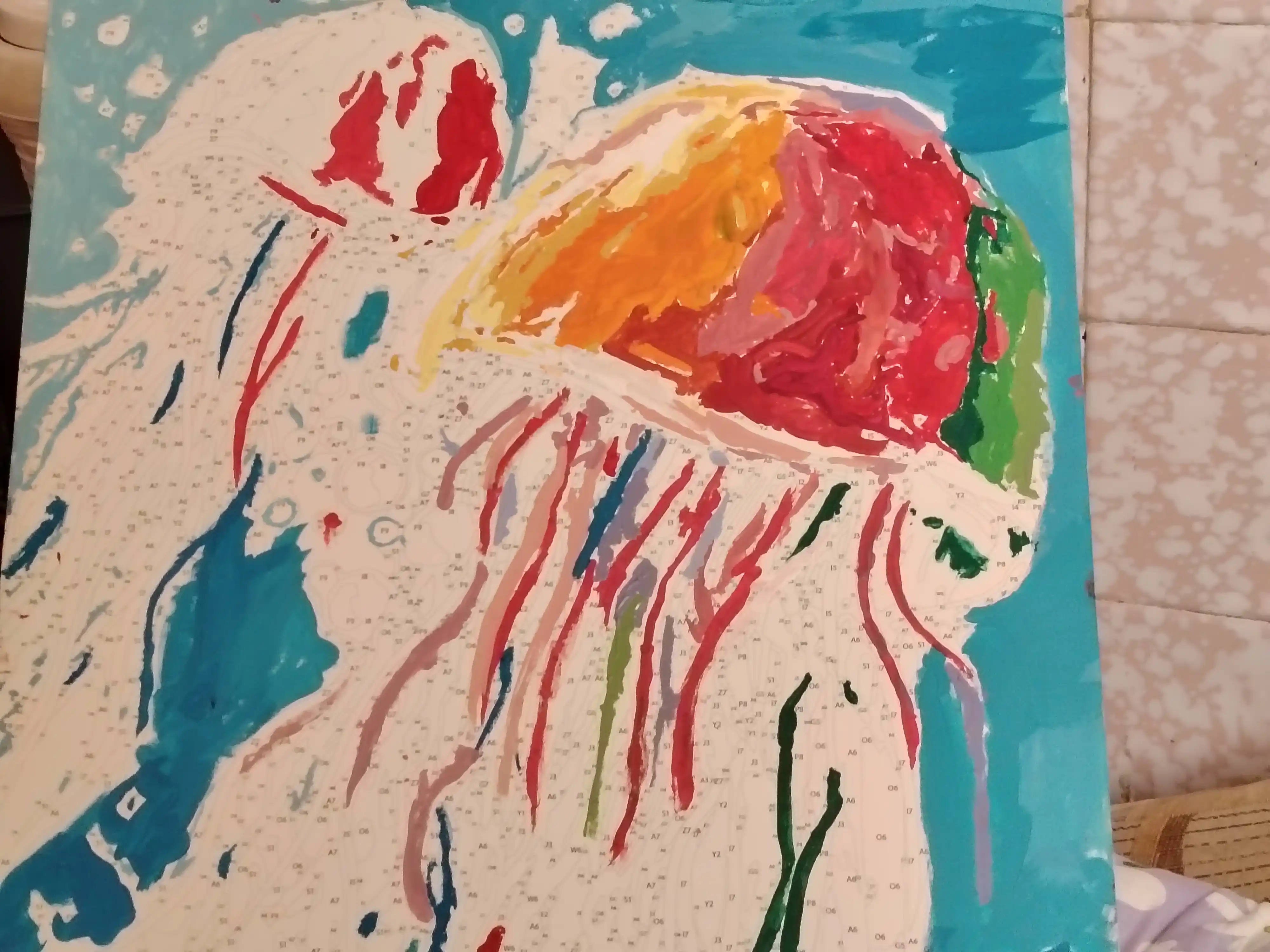 Raqamlar bo'yicha rasm chizish ARTERY Hayvonlar, holstda chizmachilik, 40 * 50 sm