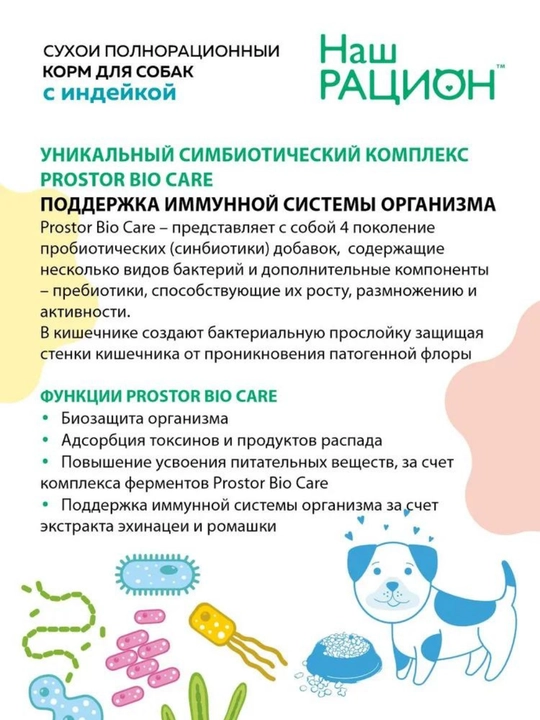 Наш рацион, полнорационный сухой корм для собак